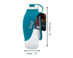 thumbnail-Henry Wag Pet Water Bottle with Leaf Bowl
