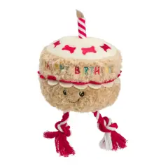 thumbnail-House of Paws Birthday Cake with Rope Dog Toy