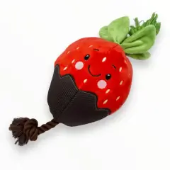 thumbnail-House Of Paws Chocolate Dipped Strawberry Dog Toy