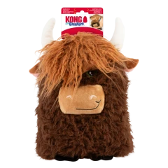thumbnail-KONG Comfort Jumbo Highland Cow Assorted Colours XLarge