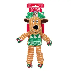 thumbnail-KONG Holiday Floppy Knots Reindeer S/M 2022 Design