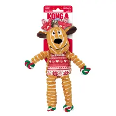 thumbnail-KONG Holiday Floppy Knots Reindeer S/M 2022 Design