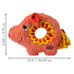 thumbnail-KONG Ringaroos Pig Medium