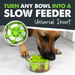 thumbnail-Mighty Paw BPA Free Slow Feeder Insert For Dog Bowl