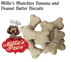 thumbnail-Millie's Munchies Banana and Peanut Butter Biscuits 200g