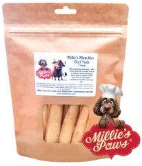 thumbnail-Millie's Munchies Beef Tails 15cm 5pk