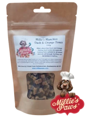 thumbnail-Millie's Munchies Duck and Orange Bones 160g