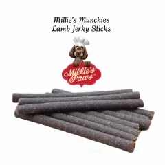 thumbnail-Millie's Munchies Lamb Jerky Sticks 10Pk