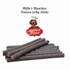 thumbnail-Millie's Munchies Venison Jerky Sticks 10Pk