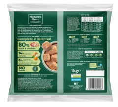 thumbnail-Natures Menu 80/20 Duck and Chicken with Superfoods For Adult Dogs 1kg