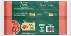 thumbnail-Natures Menu Raw Freeflow Beef For Adult Dogs 2kg