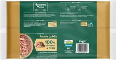 thumbnail-Natures Menu Raw Freeflow Chicken and Tripe For Adult Dogs 2kg