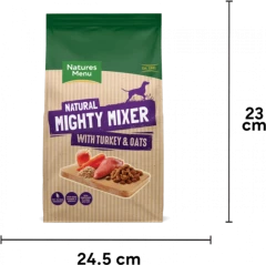 thumbnail-Natures Menu Natural Mighty Mixer With Turkey and Oats 2kg