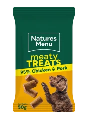 thumbnail-Natures Menu Real Meaty Treats with Chicken and Pork 50g