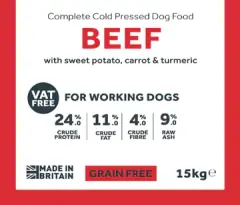 thumbnail-Millie's Paws Cold Pressed Working Dog Food 15kg