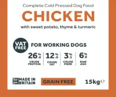 thumbnail-Millie's Paws Cold Pressed Working Dog Food 15kg