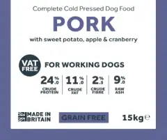 thumbnail-Millie's Paws Cold Pressed Working Dog Food 15kg