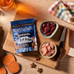 thumbnail-Forthglade Rewards Soft Bites Chicken with Liver Training Treats 90g