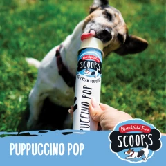thumbnail-Marshfield Farm Scoops Puppuccino Pop Dog Ice Cream 110ml