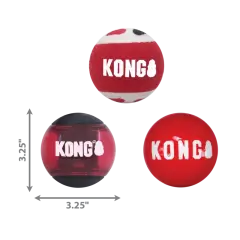 thumbnail-KONG Signature Balls 3Pk Assorted Large