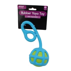 thumbnail-Smart Choice Squeaky Rubber YoYo Dog Toy
