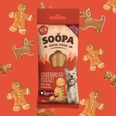 thumbnail-Soopa Gingerbread Biscuit Dental Sticks