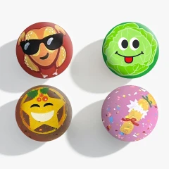 thumbnail-SPORTSPET Christmas Dinner High Bounce Ball 65mm Assorted 4 pack
