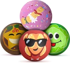 thumbnail-SPORTSPET Christmas Dinner High Bounce Ball 65mm Assorted 4 pack