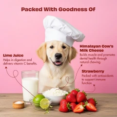 thumbnail-Millie’s Munchies Himalayan Cheese Chew in Strawberry