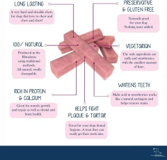 thumbnail-Millie’s Munchies Himalayan Cheese Chew in Strawberry