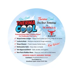 thumbnail-ThermaCool Dog Bowl in Azure Blue