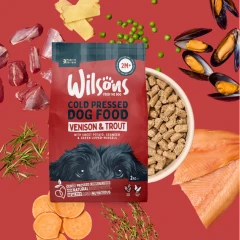 thumbnail-Wilsons Venison and Trout Premium British Cold Pressed Dog Food
